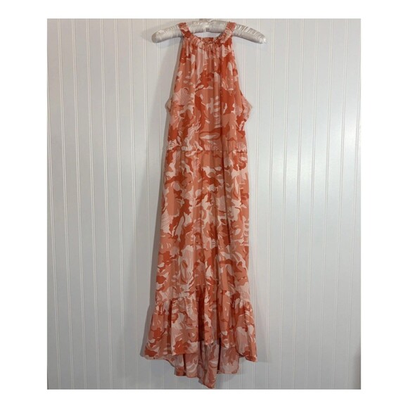 Nine West Dresses & Skirts - NINE WEST Womens Halter Floral Dress Size L Tiered Ruffle Resort Wedding Guest